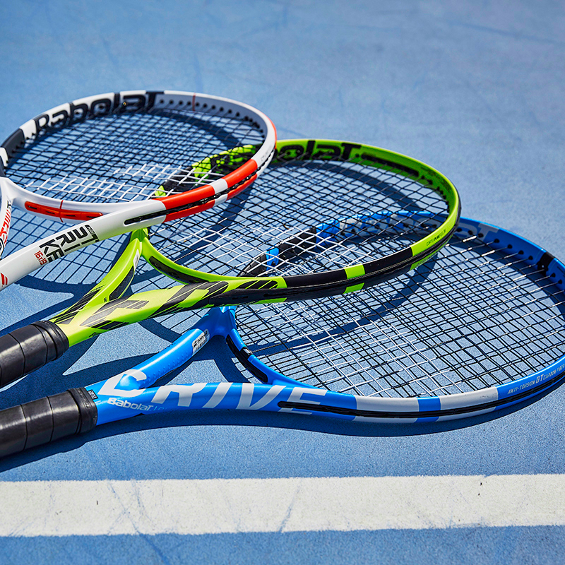 Babolat racquets on court